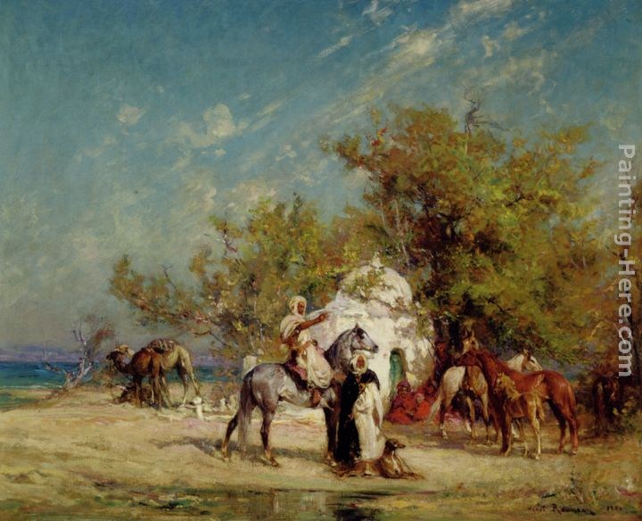 Henri Emilien Rousseau Preparing for the Hunt